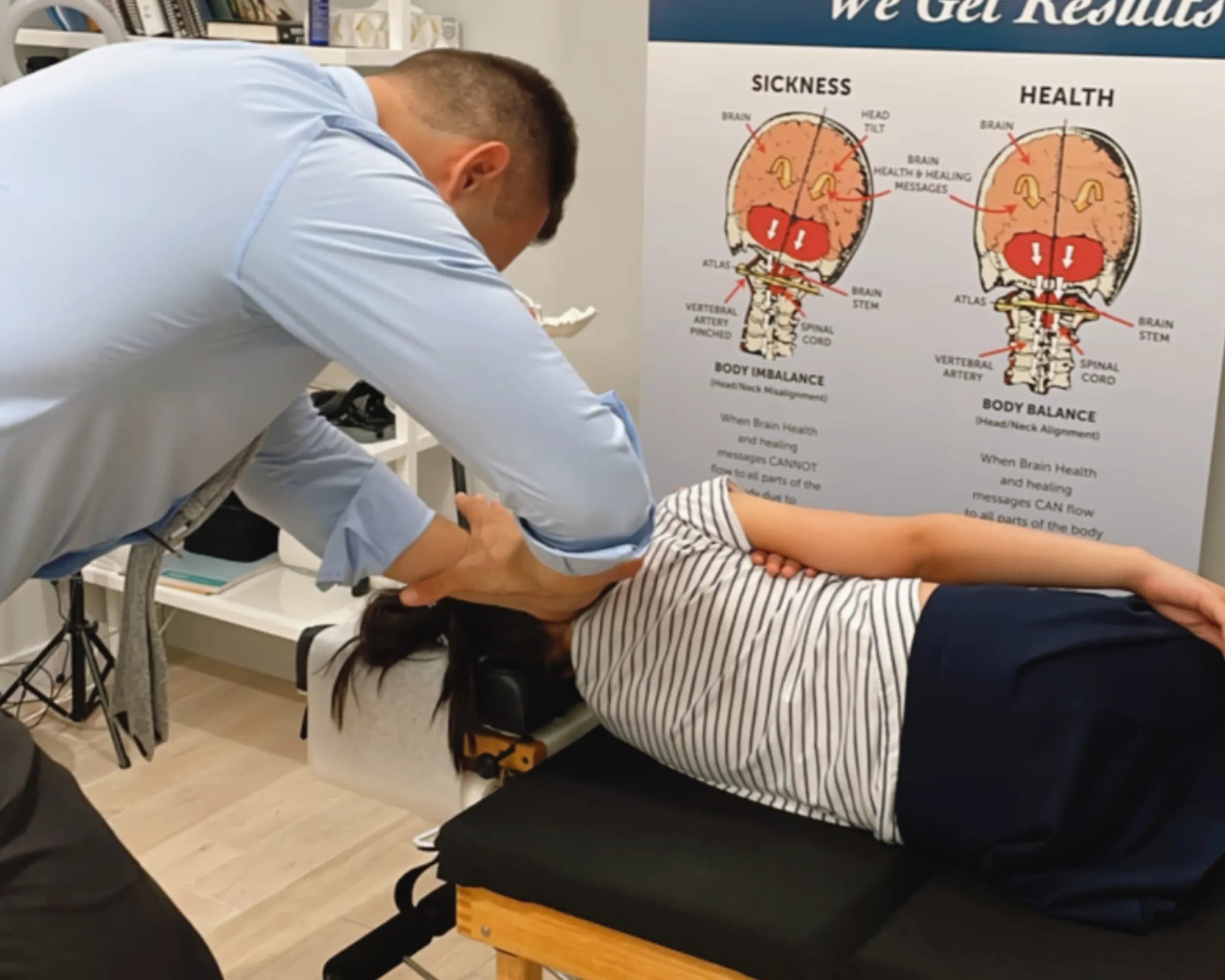 Gentle upper cervical adjustment